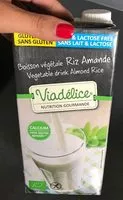 Mängden socker i Boisson végétale riz amande