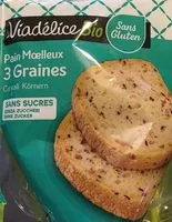 Mängden socker i Pain moelleux 3 graines