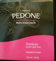 Mängden socker i Sorbet Framboise