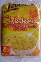 Mängden socker i Chicken Flavor Noodles (Lot de 3)