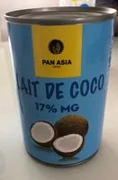 Mängden socker i Lait de coco