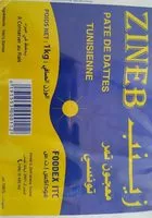 Mängden socker i Pâte de dattes