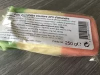 Mängden socker i Pâte d'amandes