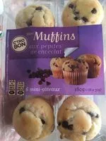 Mängden socker i Mini muffins pépites chocolat C'TROBON