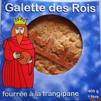 Mängden socker i Galette des Rois, fourrée à la frangipane