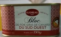 Mängden socker i Bloc de foie gras de canard du Sud ouest