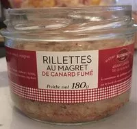 Mängden socker i Rillettes au magret de canard fumé