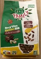 Mängden socker i mes p'tites céréales bio amandes riz soufflé