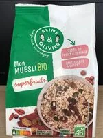Mängden socker i Mon muesli bio superfruits
