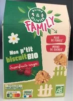 Mängden socker i mon p'tit biscuit bio superfruits rouges
