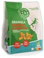 Mängden socker i Granola protéine sans soja amande cajou framboise