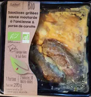 Mängden socker i Saucisses grillées sauce moutarde à l'ancienne & purée de carotte