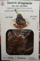 Mängden socker i Souris d'agneau jus aux girolles