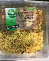 Mängden socker i Boulette de légumes à l'oriental, semoule, pois chiches & raisins