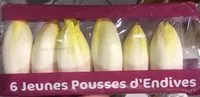 Mängden socker i 6 jeunes pousses d'endives