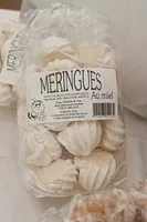 Mängden socker i Meringues artisanale