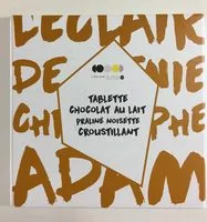 Mängden socker i Chocolat au lait praline noisette