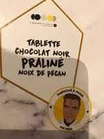 Mängden socker i Tablette chocolat noir praliné noix de pécan