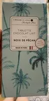 Mängden socker i Tablette choco lait noix de pecan sans sucres ajoutés