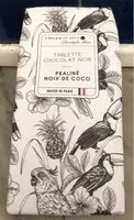 Mängden socker i Tablette chocolat noir praline noix de coco