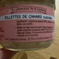 Mängden socker i Rillettes de canard cuisinées
