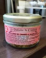 Mängden socker i Grillons de canard ail  échalotes persil