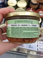 Mängden socker i Terrines de canard à l'orange
