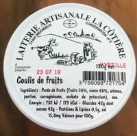 Mängden socker i Coulis de fruit - Myrtille