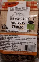 Mängden socker i Torsades riz complet pois cassés chanvre
