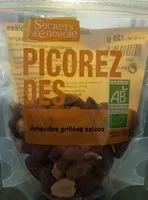 Mängden socker i Amandes Grillees Salees 125G