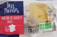 Mängden socker i Beurre de Baratte doux