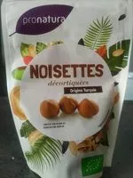 Mängden socker i Noisettes décortiquées