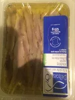 Mängden socker i Anchois marinés à l'huile d'olive bio
