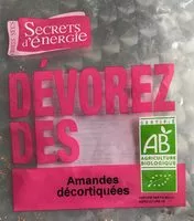 Mängden socker i AMANDES DECORTIQUEES