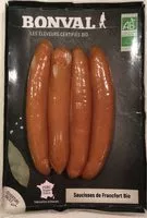 Mängden socker i Saucisses de Francfort Bio