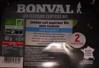 Mängden socker i Jambon cuit superieur bio sans couenne