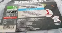 Mängden socker i Jambon cuit supérieur Bio sans couenne