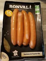 Mängden socker i Saucisses de Francfort Bio