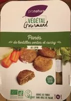 Mängden socker i Panés de lentilles vertes et curry