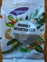 Mängden socker i Amandes décortiquées