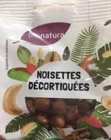 Mängden socker i Noisette decortiquées