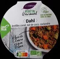 Mängden socker i Dahl lentilles corail, lait de coco, coriandre
