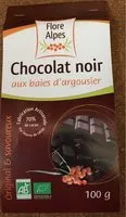 Mängden socker i Chocolat noir aux baies d'argousier