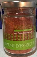 Mängden socker i Piment d’espelette AOP