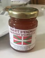 Mängden socker i Confit d'oignons au piment d'espelette