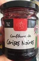 Mängden socker i Confiture de cerises noires