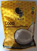 Mängden socker i Farine de coco non raffinée