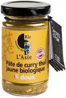 Mängden socker i Pâte de Curry Thaï Jaune Biologique Doux