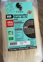 Mängden socker i Vermicelles thaïs de riz