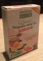 Mängden socker i Gommes Propolis verte Bio - Miel orange